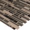 Ackland Moire Interlocking 12 in. x 12 in. Metal Stone Glass Blend Mosaic Wall Tile, 20PK AKM-SGM-MOI12X12ILX-CA - alternate 3
